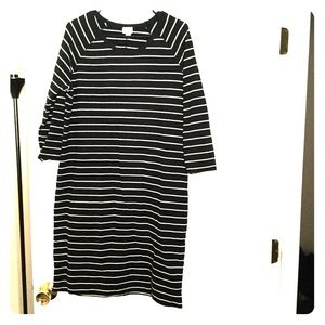 Black &white casual dress